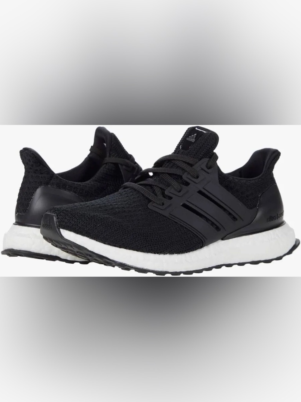 Adidas Ultra boost Black and White Running Shoes